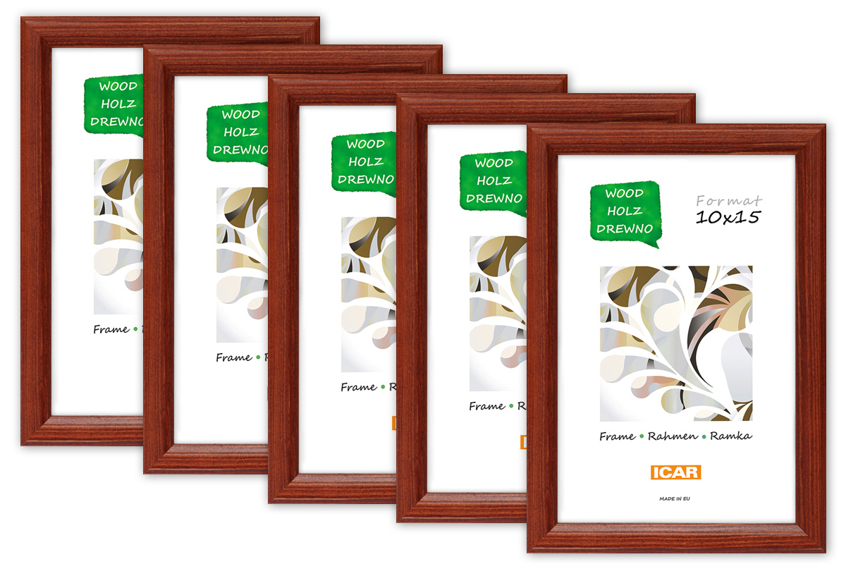 Fotorahmen DRWA PAK 5 mahagoni